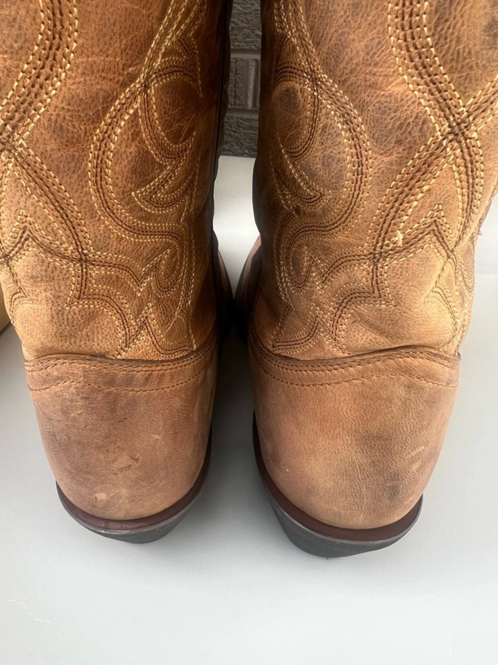 Laredo Women’s Distressed Western Boots Brown Leather Sz 11 W NWT